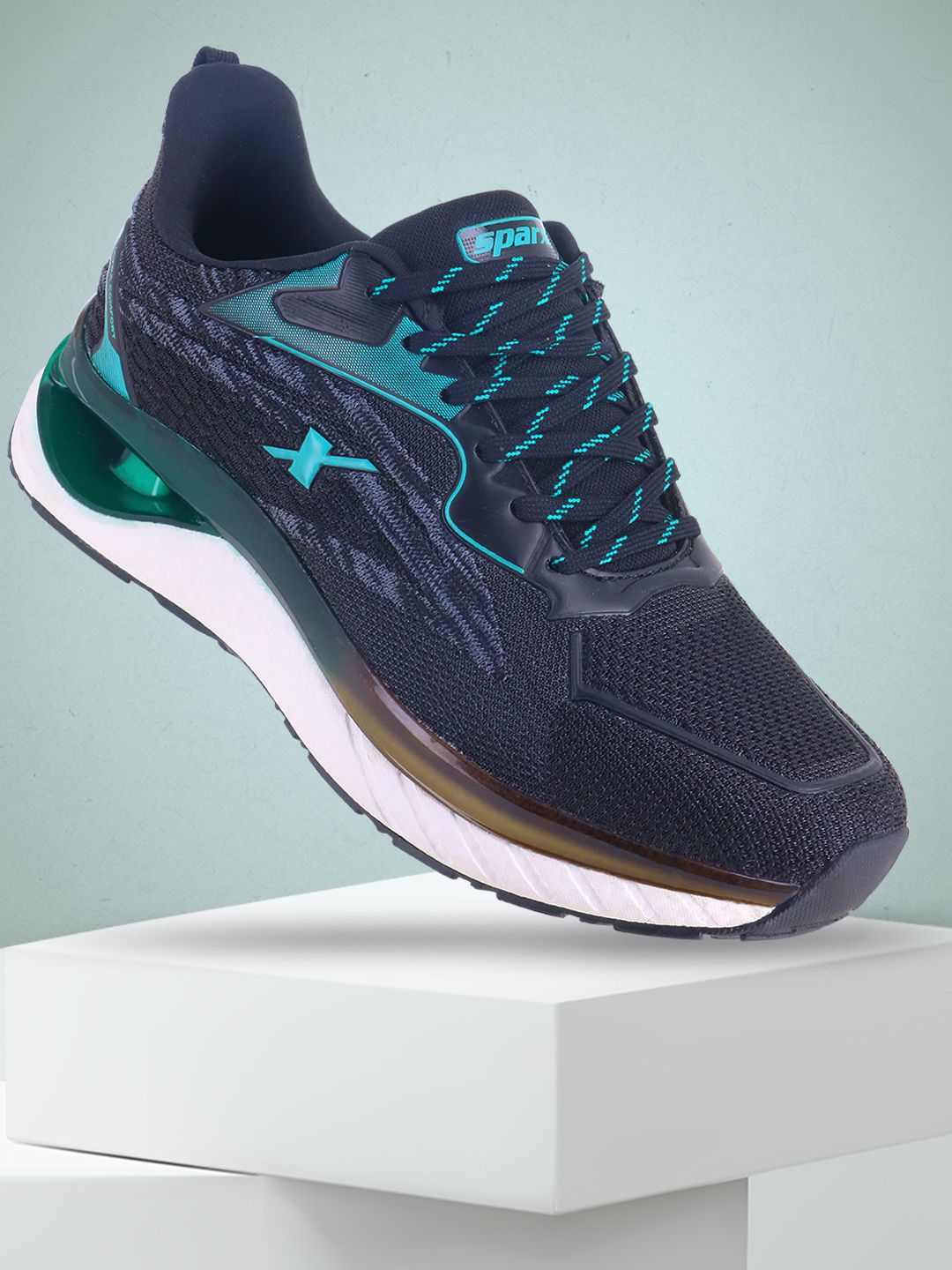 Sparx Men Mesh Marking Lace-Ups Sports Shoes