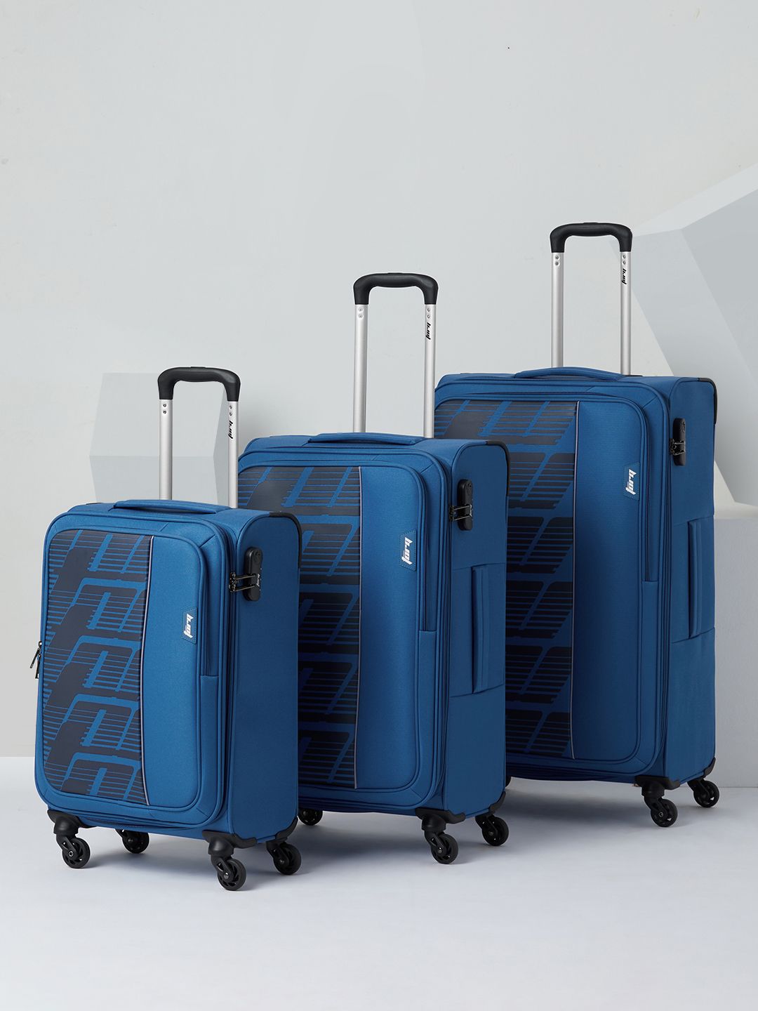 Buy Wildcraft Set of 3 Chester Torq Trolley Suitcases - Cabin