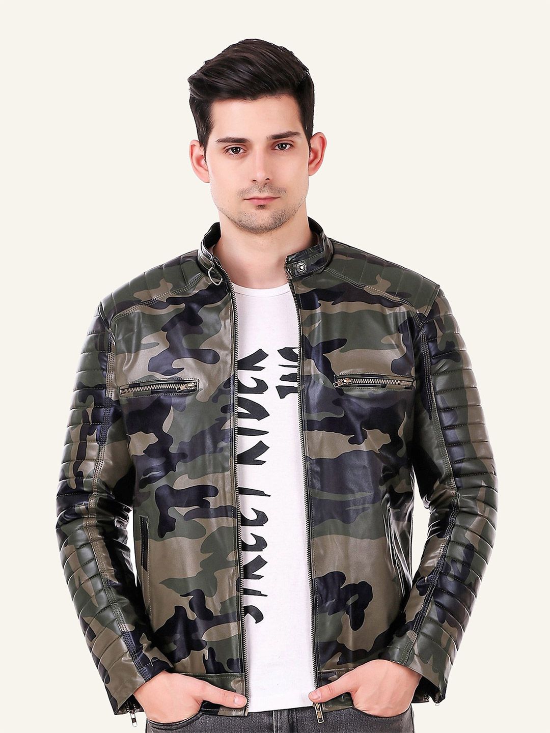 Leather Retail Men Biker Jacket