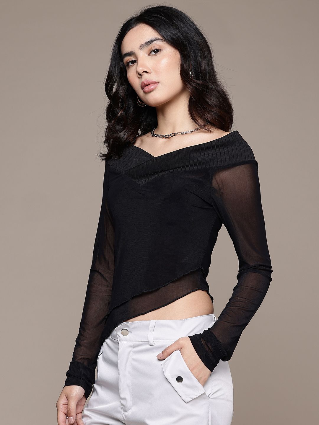 Buy The Roadster Life Co. Off-Shoulder Asymmetrical Top - Tops for
