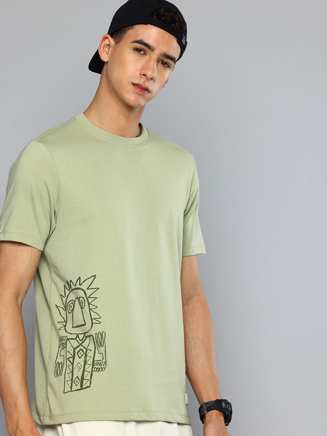 Flying Machine Graphic Printed T-shirt