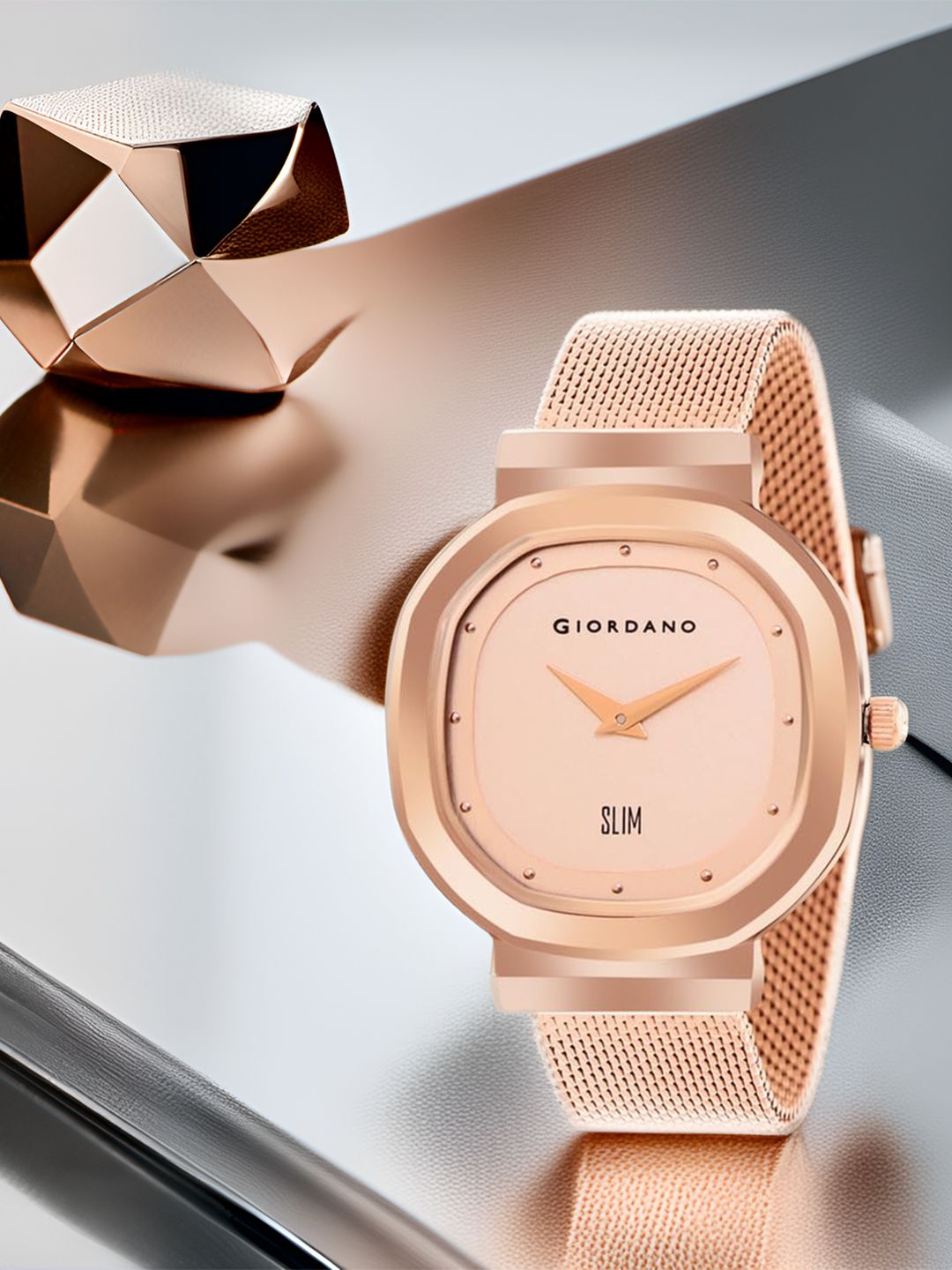 GIORDANO Women Stainless Steel Straps Watch