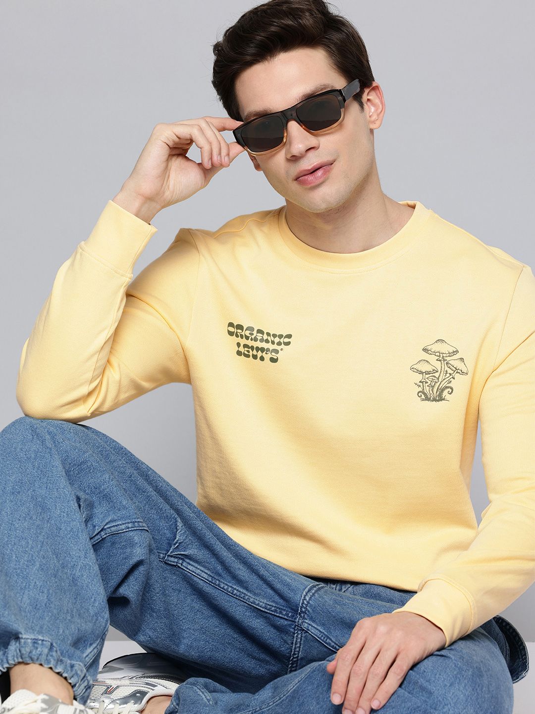 Levis Pure Cotton Printed Sweatshirt