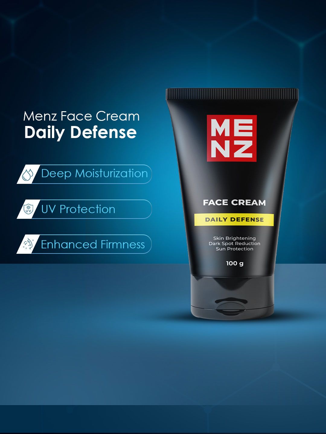 Buy MENZ Men Daily Defence Face Cream With Almond & Shea Butter
