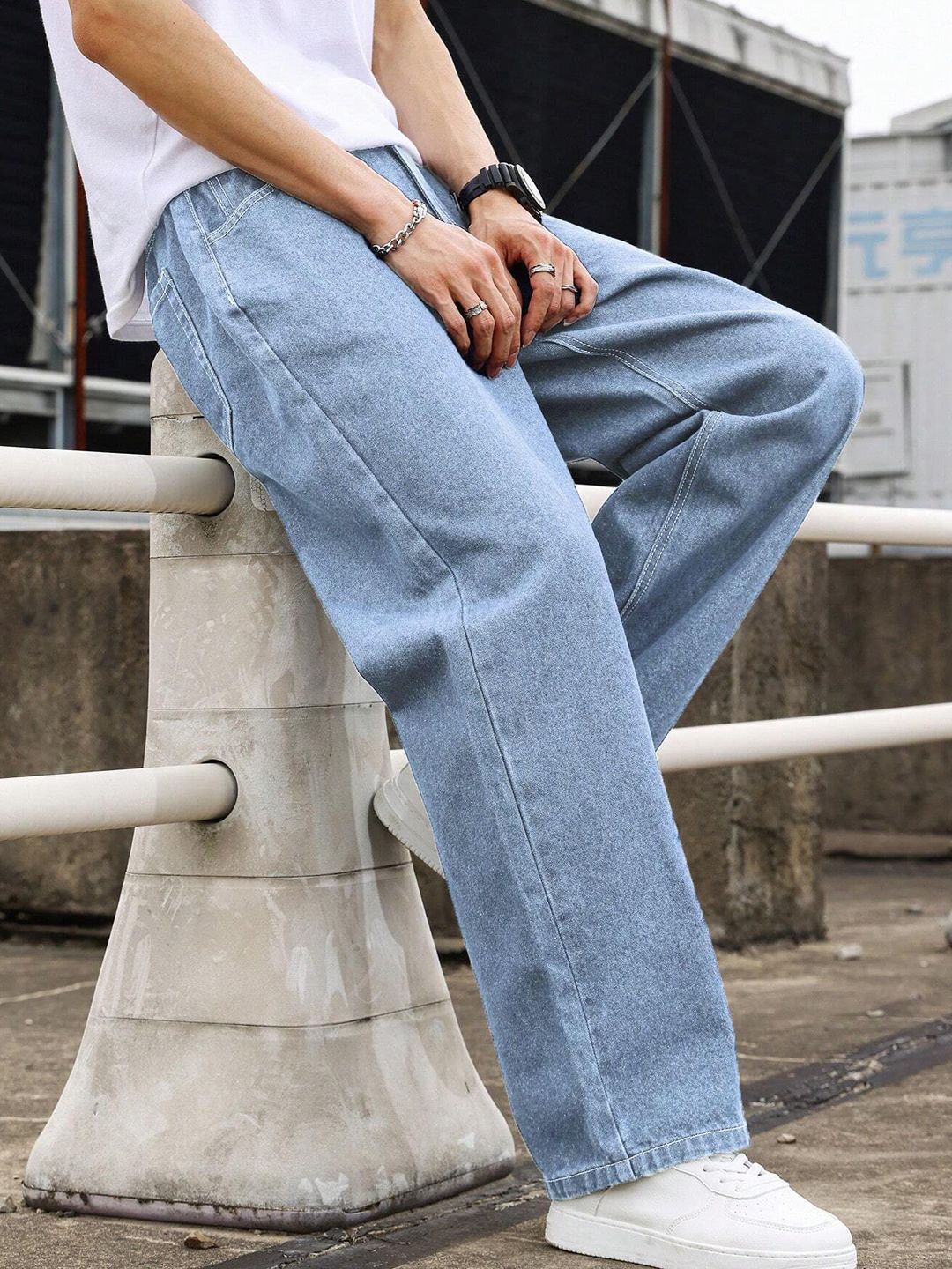 Men Relaxed Fit Jeans DENIMLOOK Men Relaxed Fit Stretchable Jeans