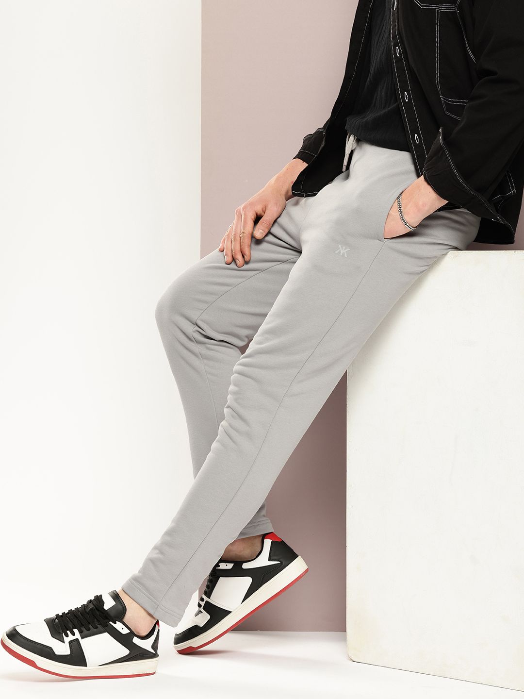 Kook N Keech Premium Slim Fit Pure Cotton Track Pants deal from myntra