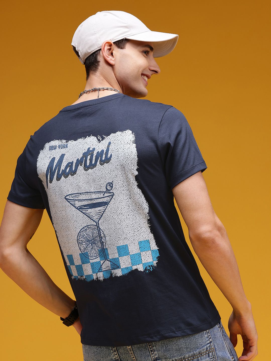 HERE&NOW Graphic Printed Cotton T-shirt