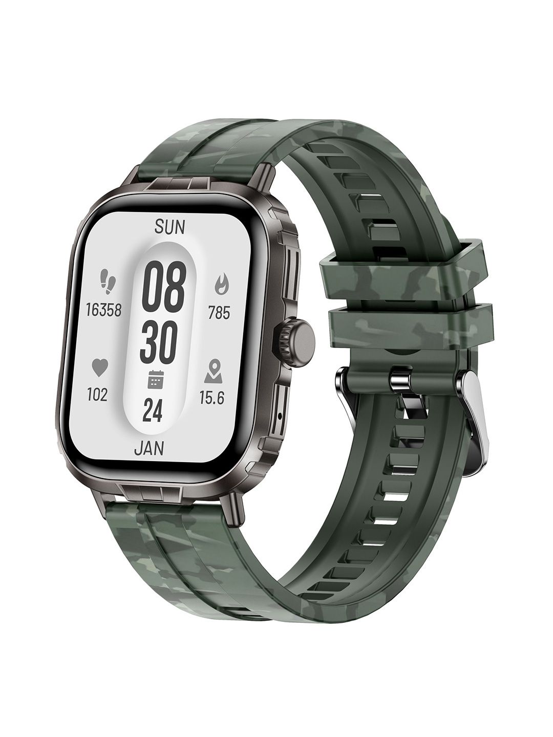 Timex iConnect Go+ 1.83"(4.64 cm) Display with BT Calling Smartwatch TWIXW1003T