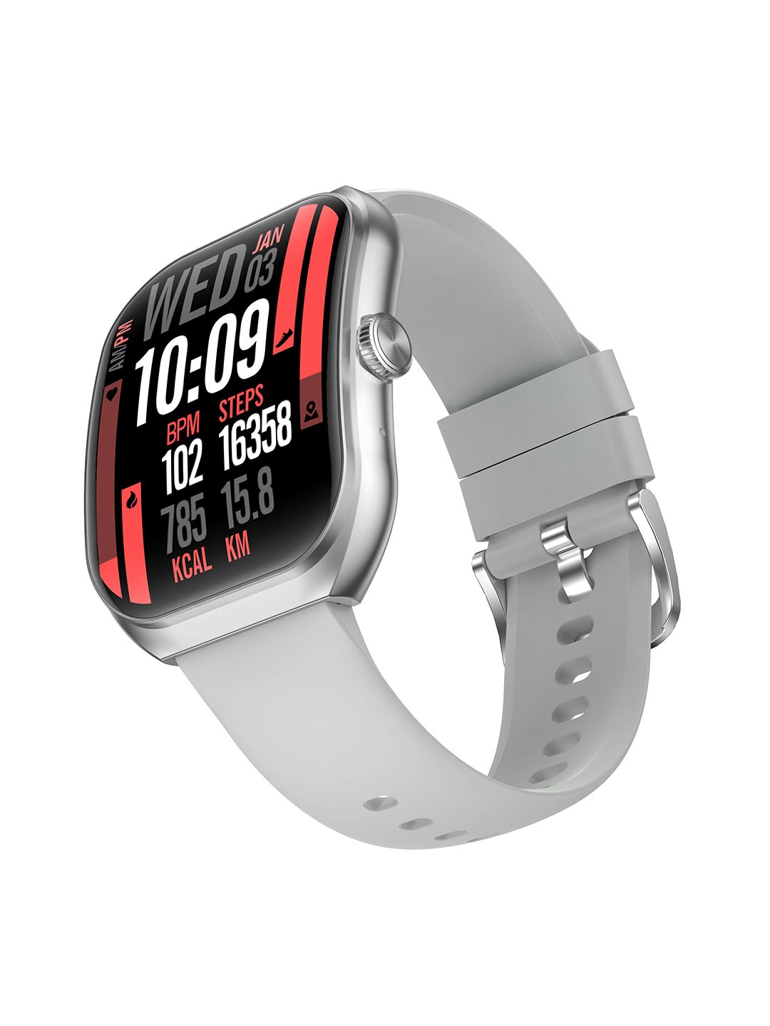 Timex Smart Progen 1.95"(4.95 cm) AMOLED Display Smartwatch TWTXW802T
