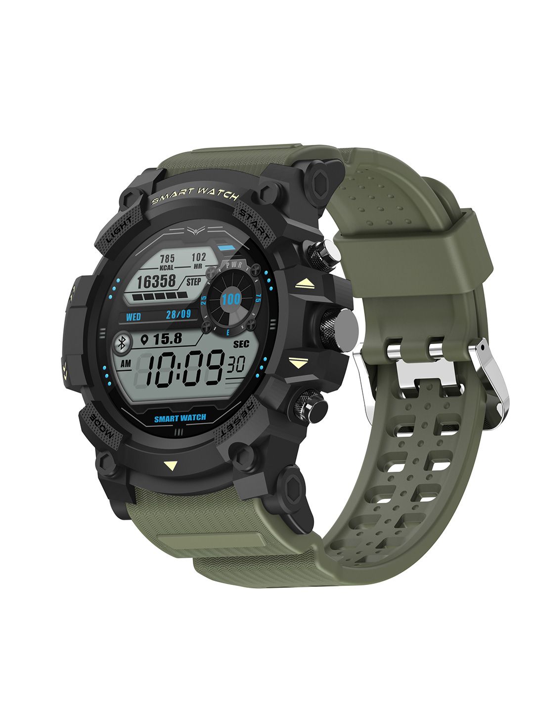 Timex iConnect Go 1.38"(3.50 cm) Display with BT Calling Smartwatch TWIXW801T