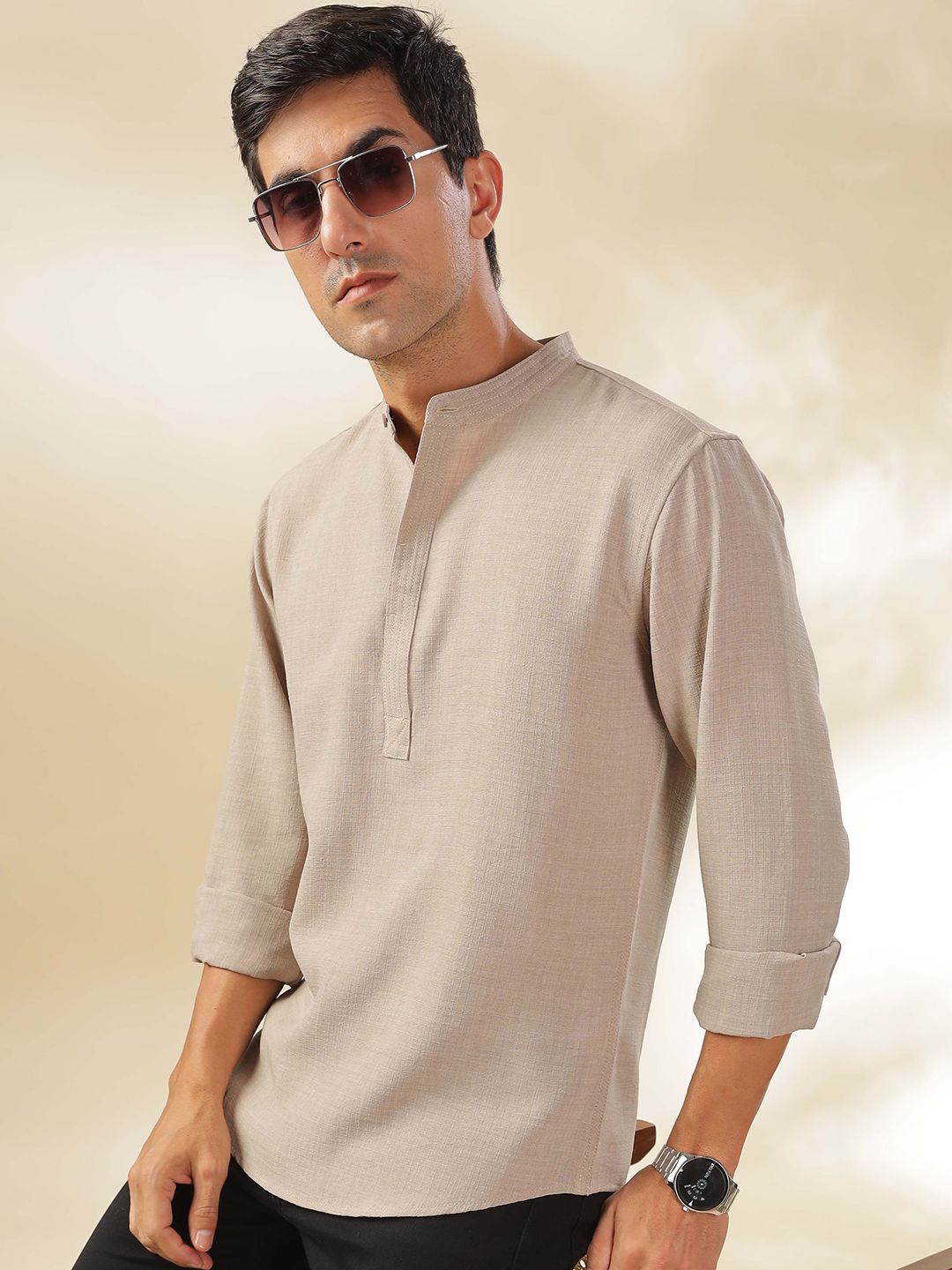HERE&NOW Men Short Kurta