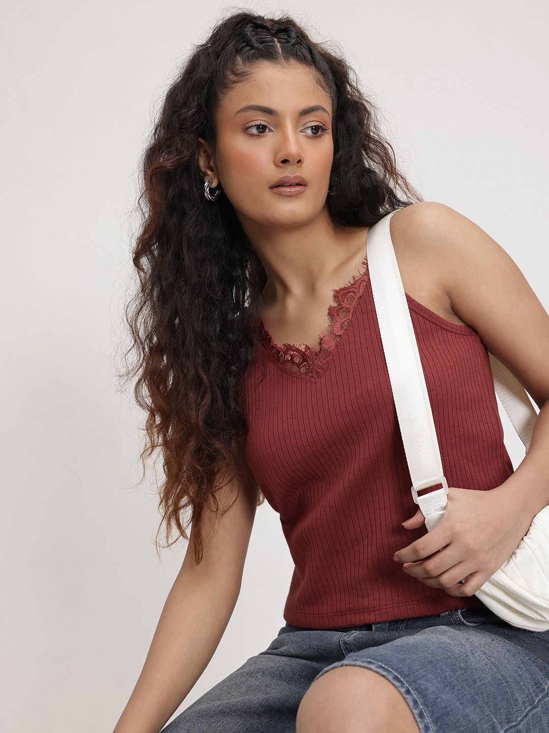 Buy Lace Cami Tops Online in India | Myntra