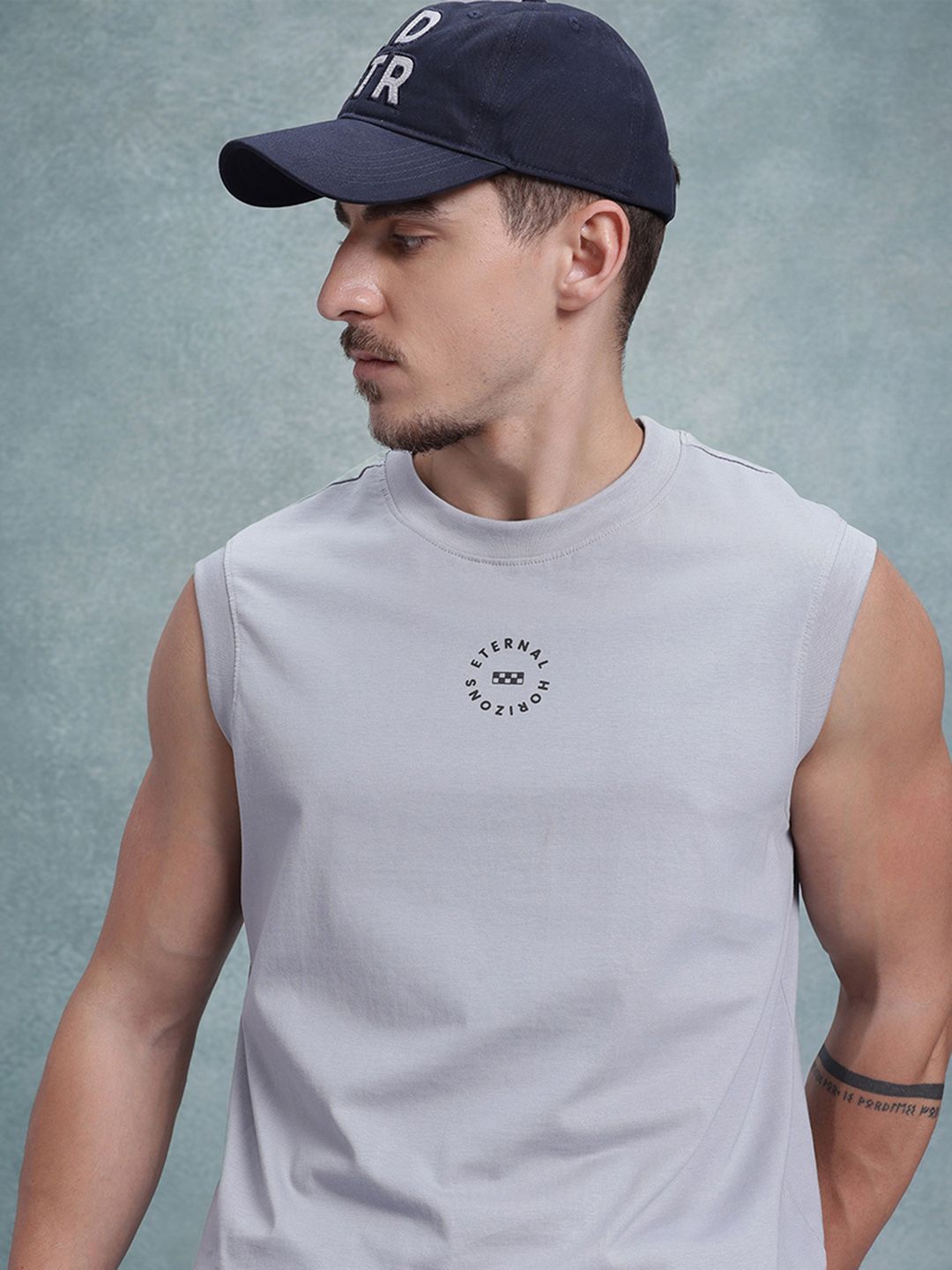 The Roadster Life Co. Printed Cotton T-shirt