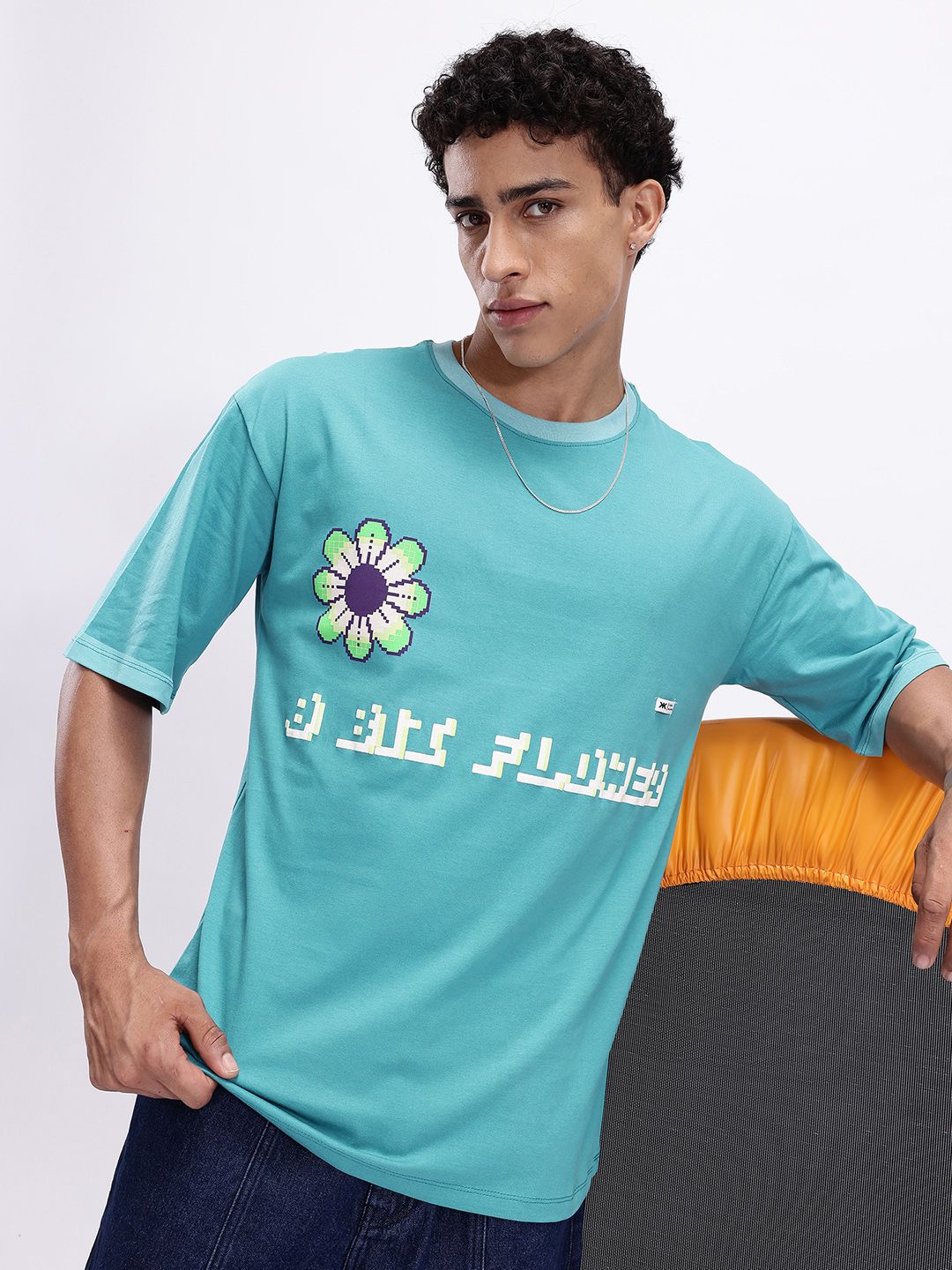 Kook N Keech Oversized Floral Print Pure Cotton T-shirt