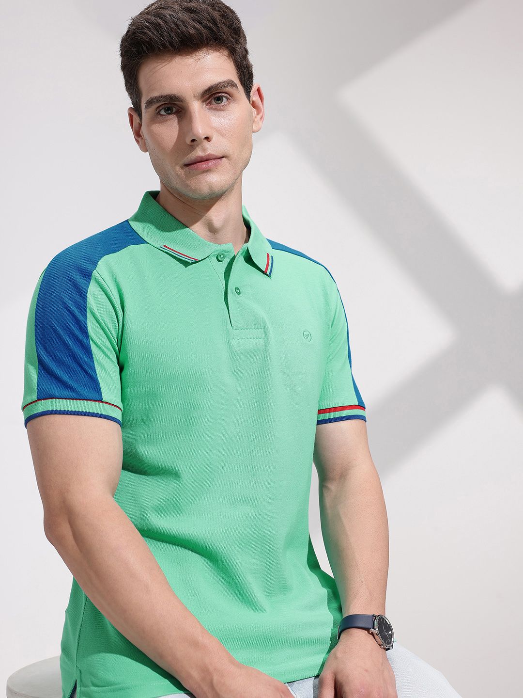INVICTUS Polo Collar Pure Cotton T-shirt