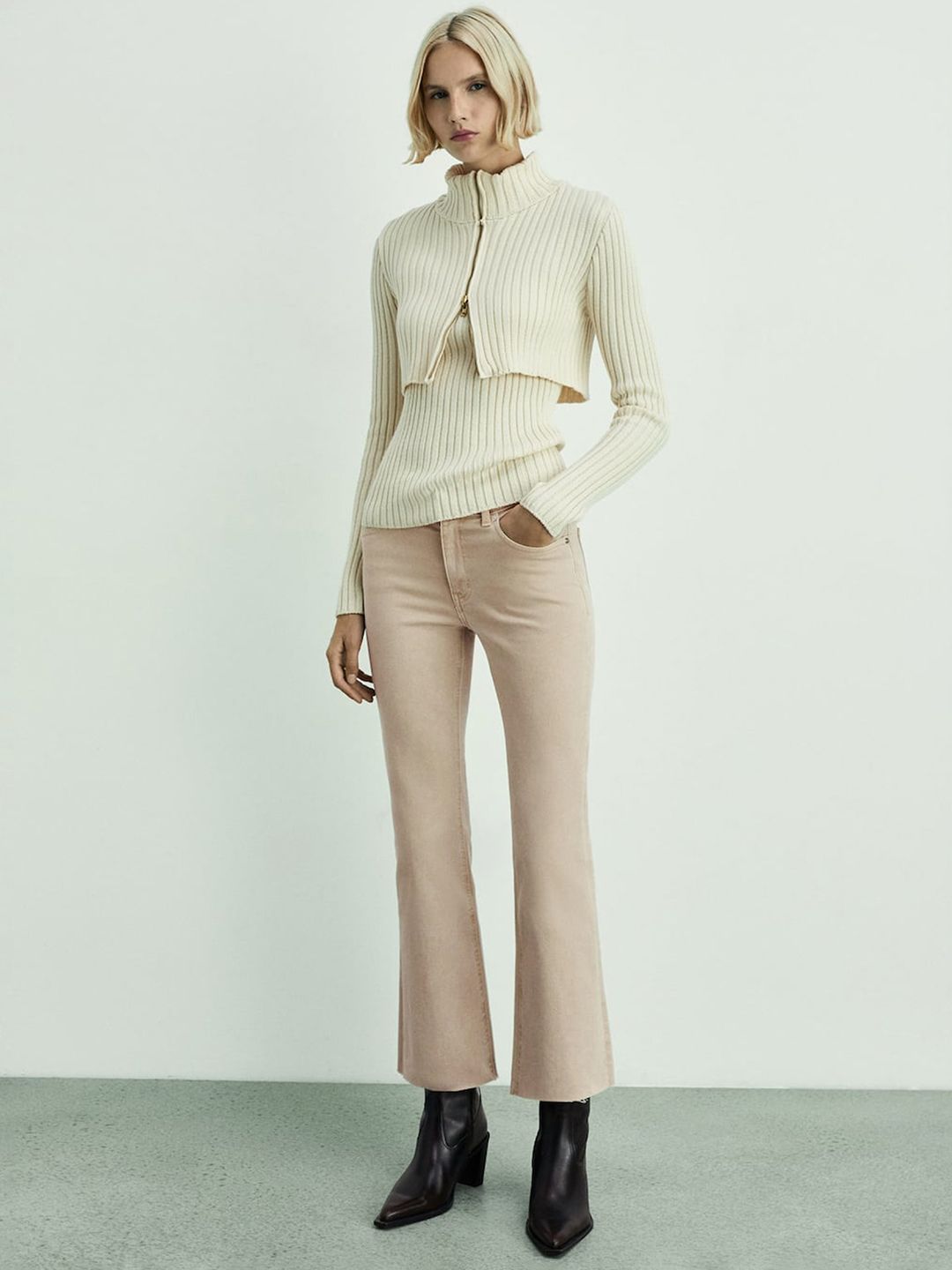 Flared Stretchable Jeans