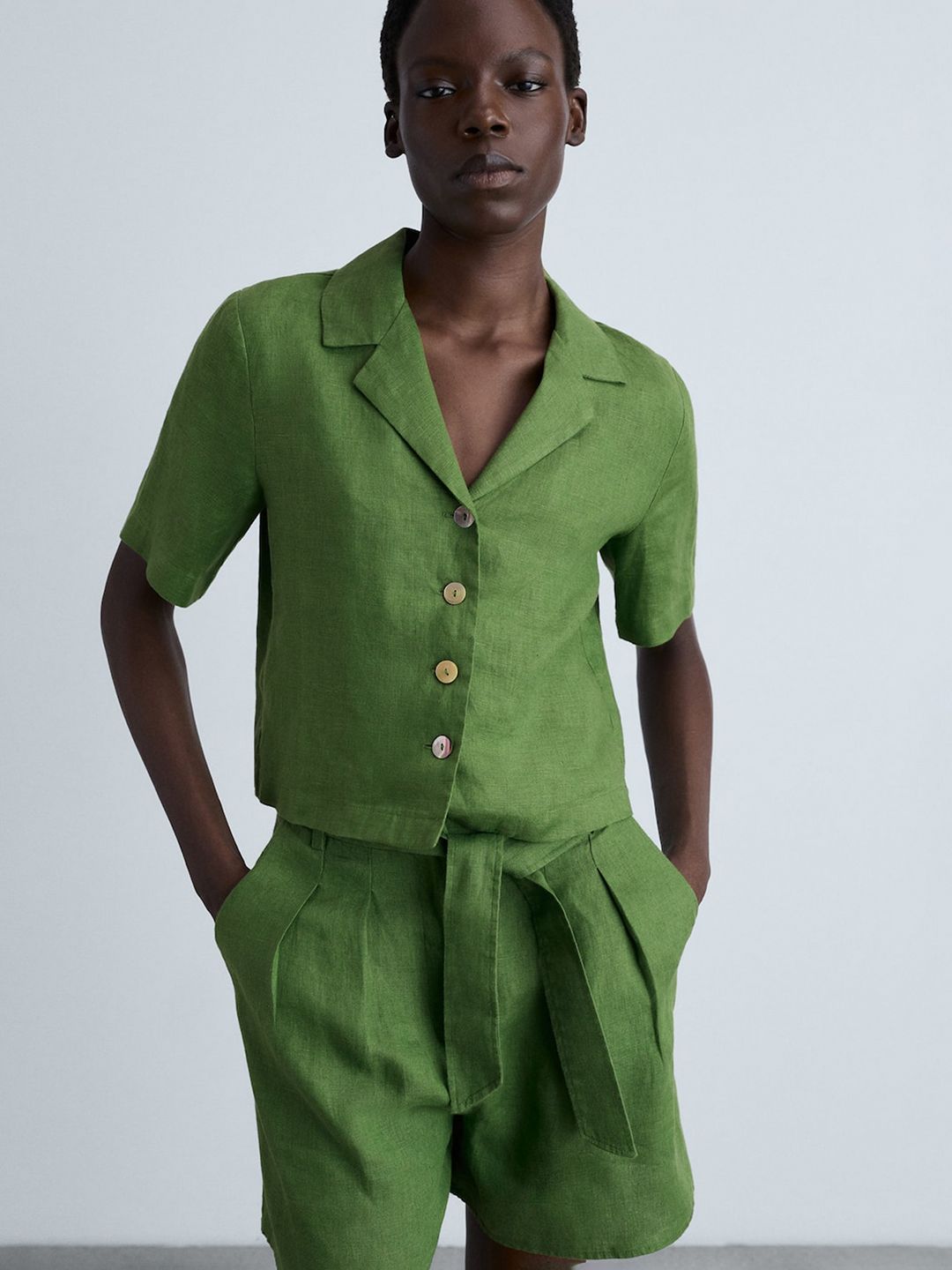 Pure Linen Shorts
