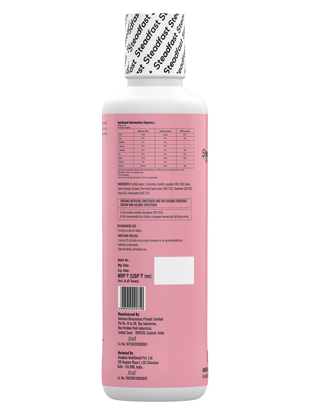l carnitine gymbeam Cutler Nutrition L Carnitine 3000 main image 0