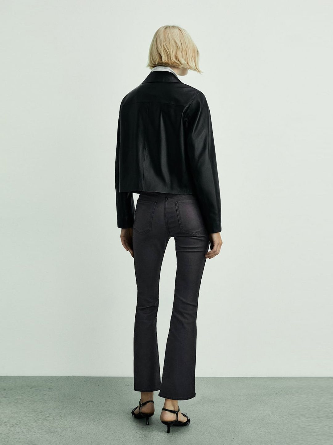 Bootcut Flared Crop Jeans