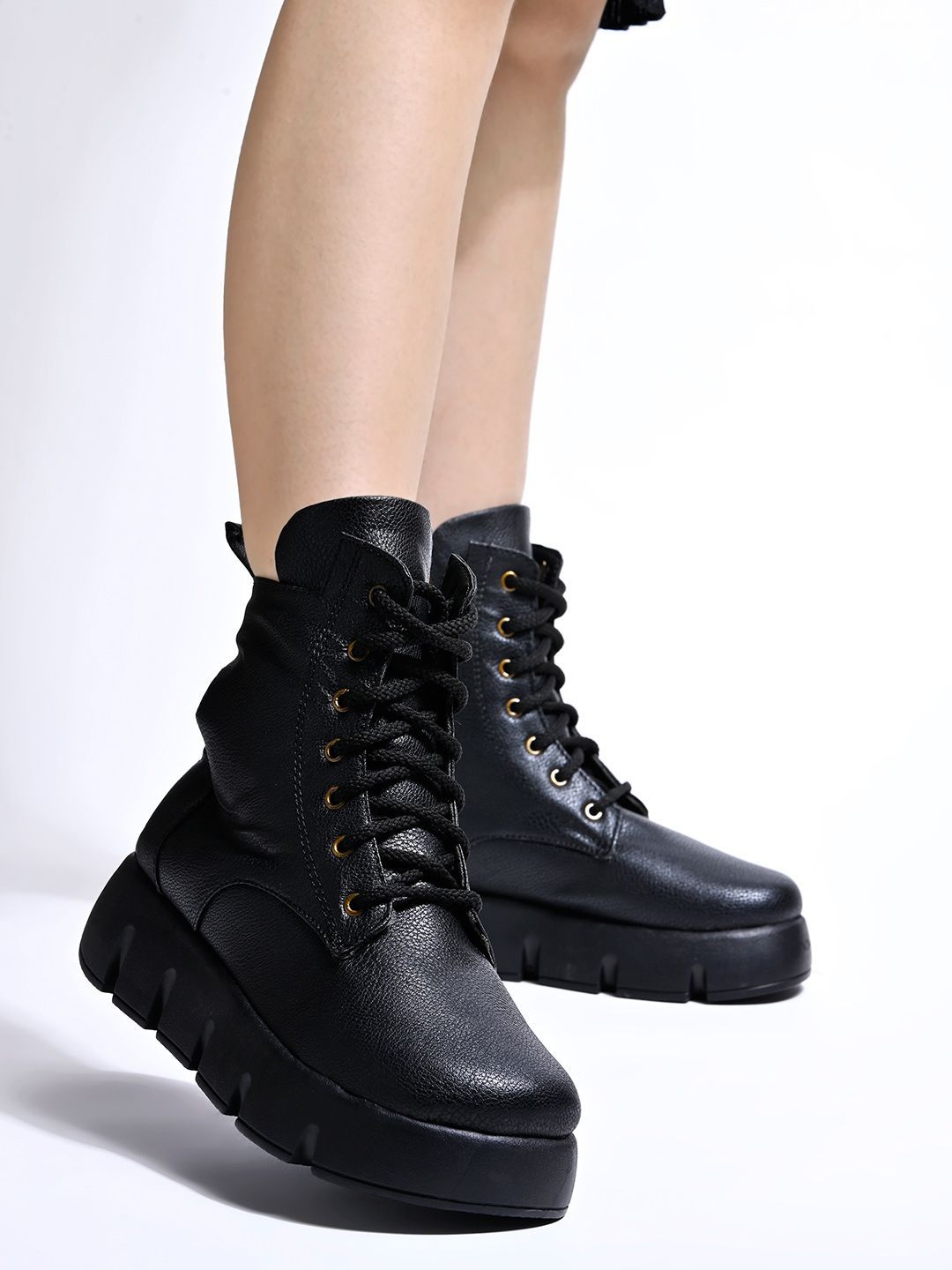 Stylestry Stylestry Women Causal High - Top Lace - Ups Winter Boots