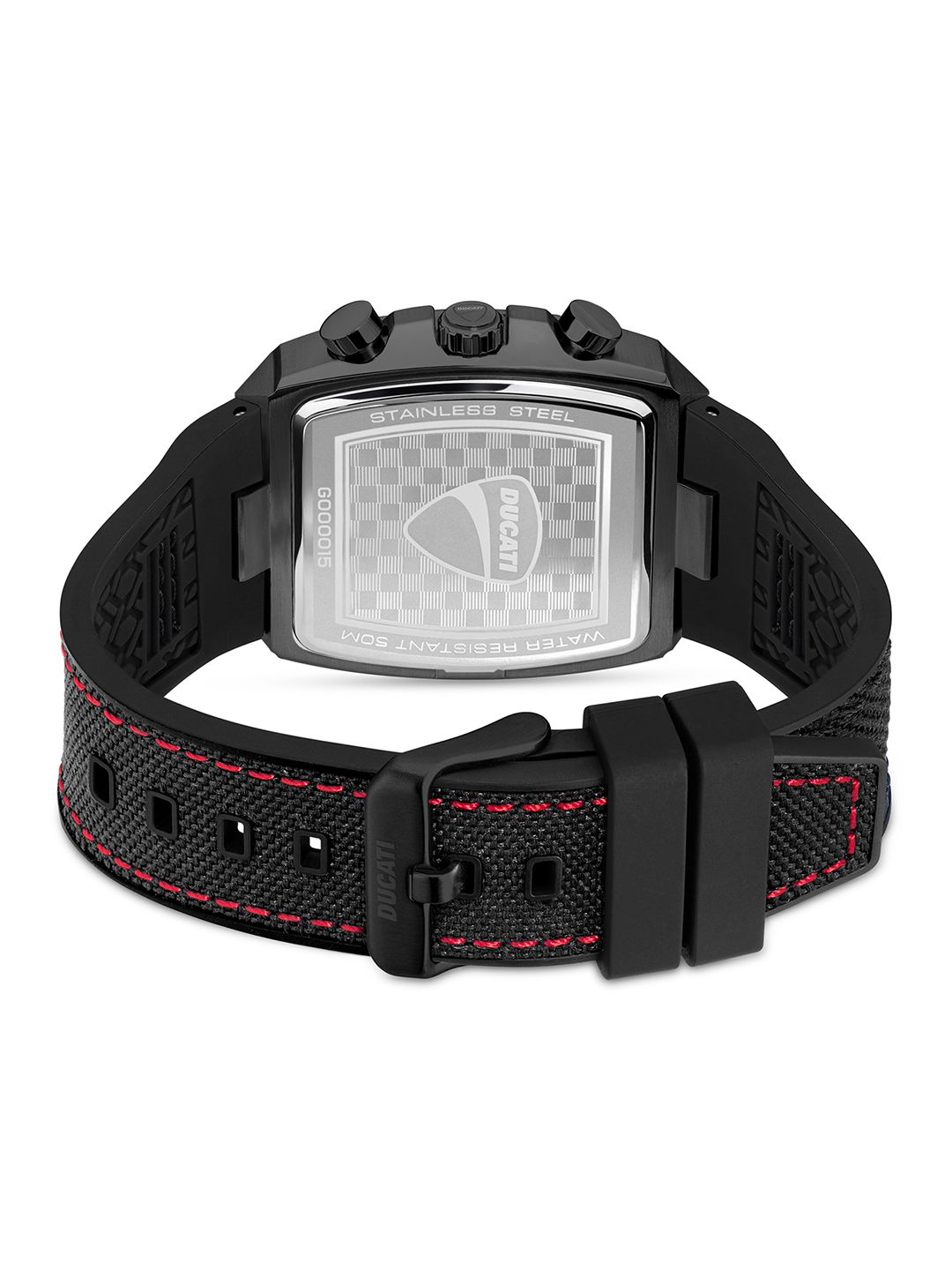 Buy Ducati Men Printed Dial & Leather Straps Chronograph Watch