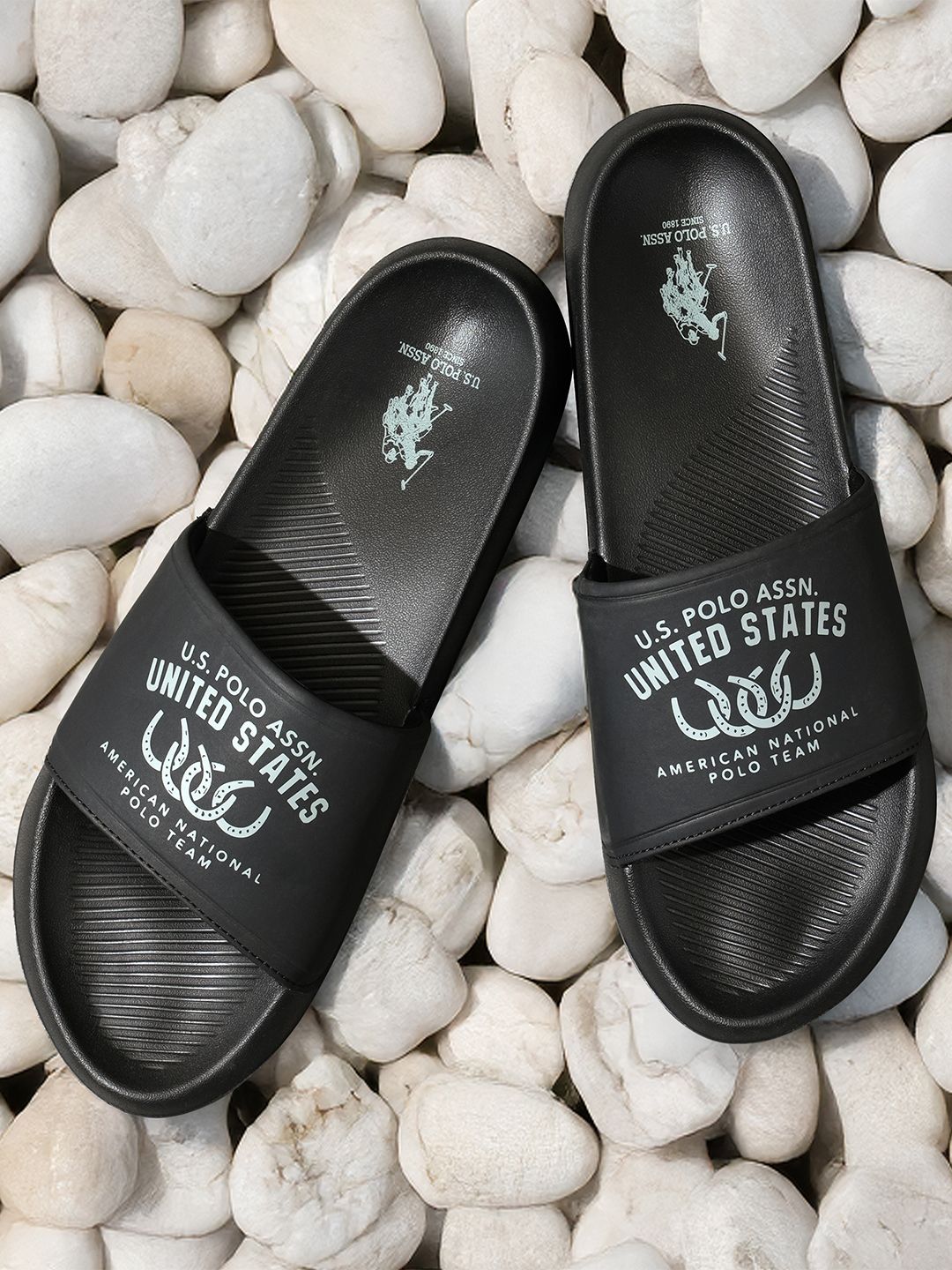 U.S. Polo Assn. Toni Black comfort Sliders