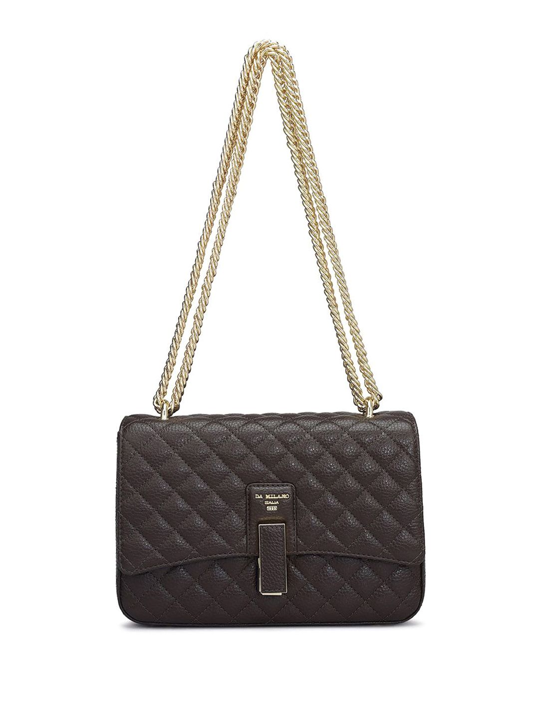 Da Milano Da Milano Women Textured Structured Leather Sling Bag