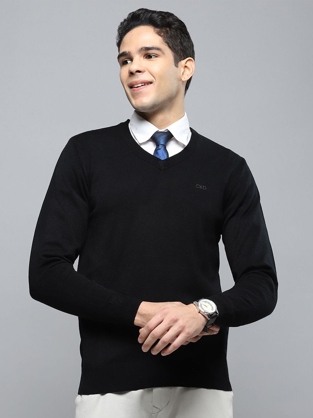 Cloak & Decker Men Woollen Pullover