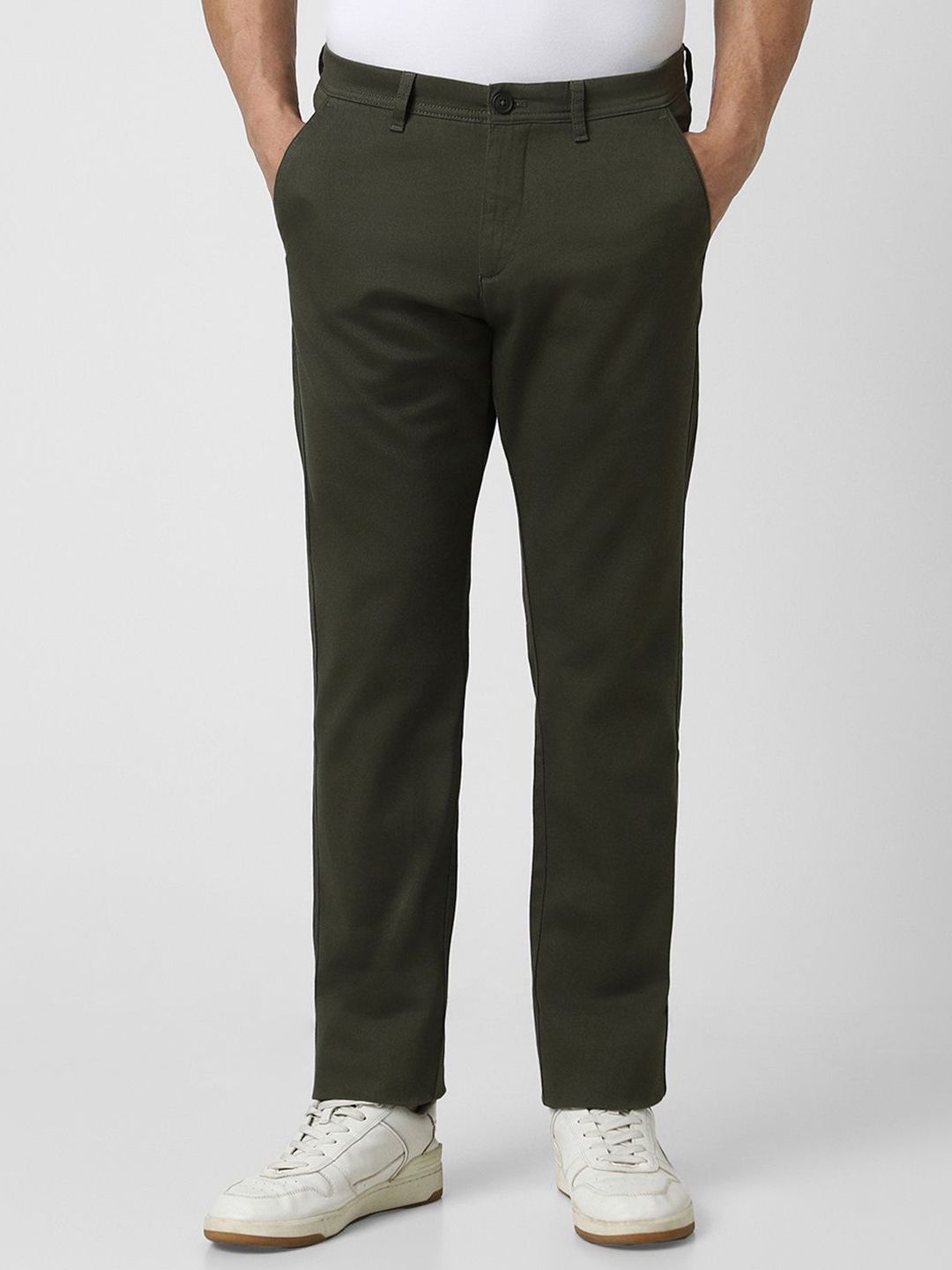 Peter England Casuals Men Slim Fit Chinos Trousers