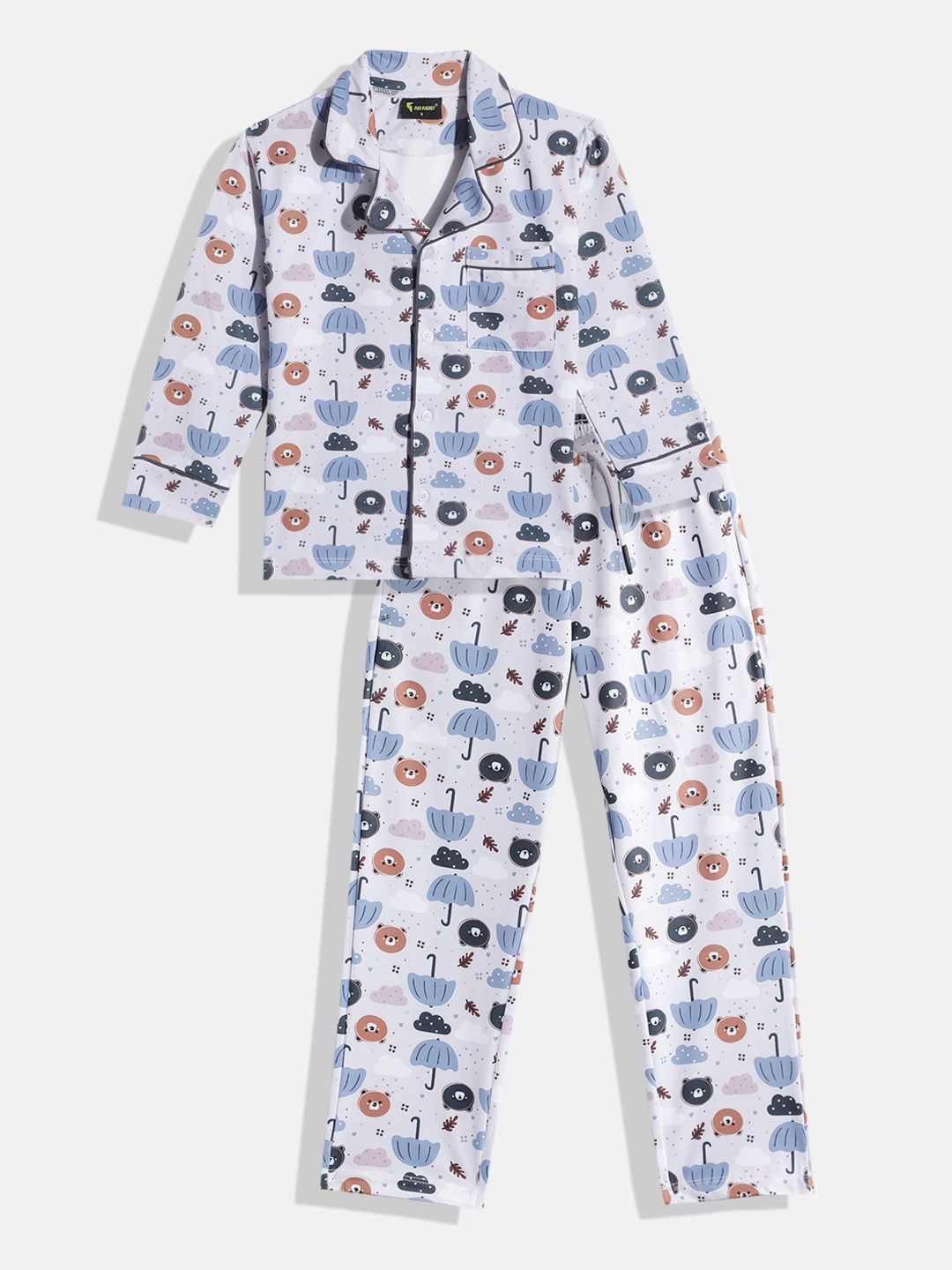 KOKOMO Boys Conversational Printed Night Suit