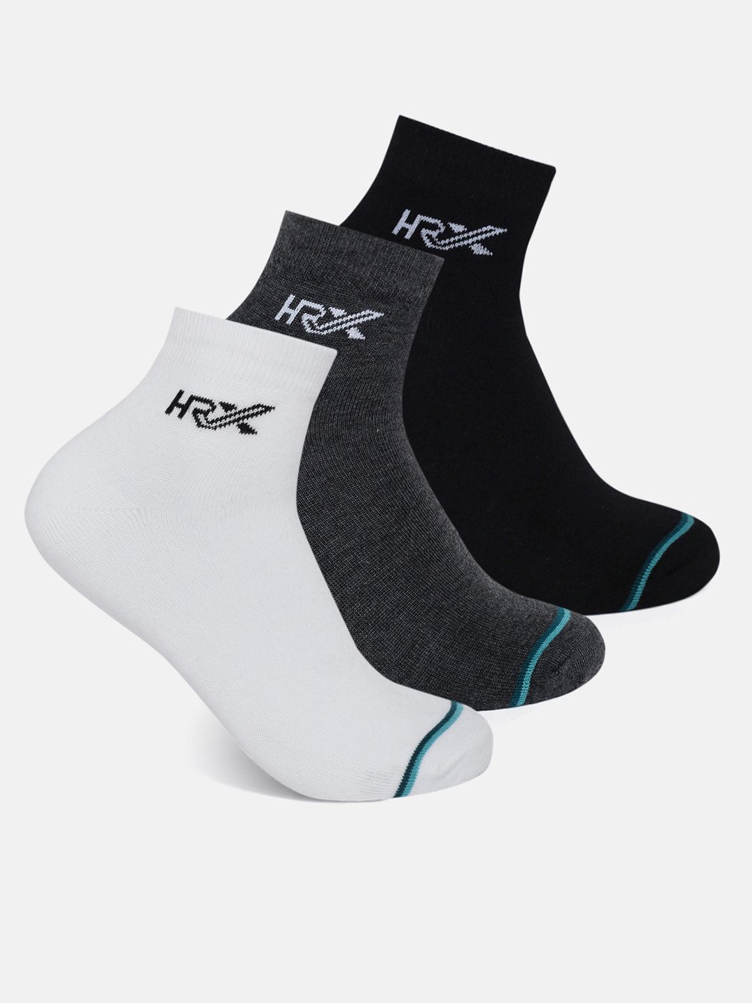 HRX by Hrithik Roshan Men Pack Of 3 Ankle-Length Socks