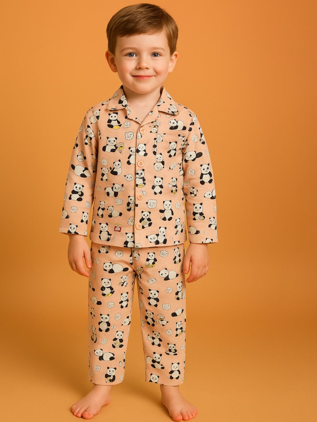 NAUTI KIDZ Paper Cotton Night Suit Set