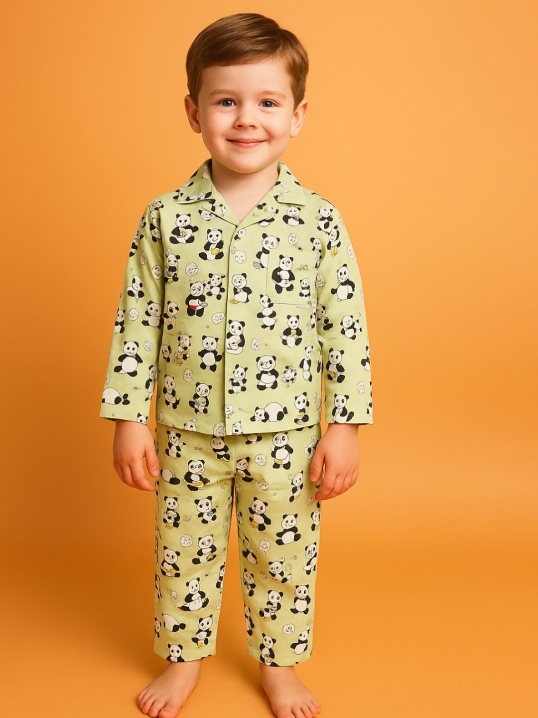 NAUTI KIDZ Paper Cotton Night Suit Set