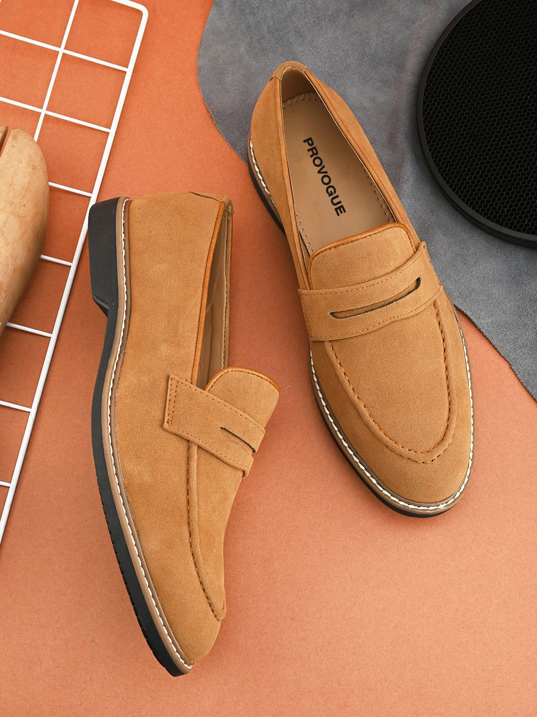Provogue Men Leather Formal Loafers