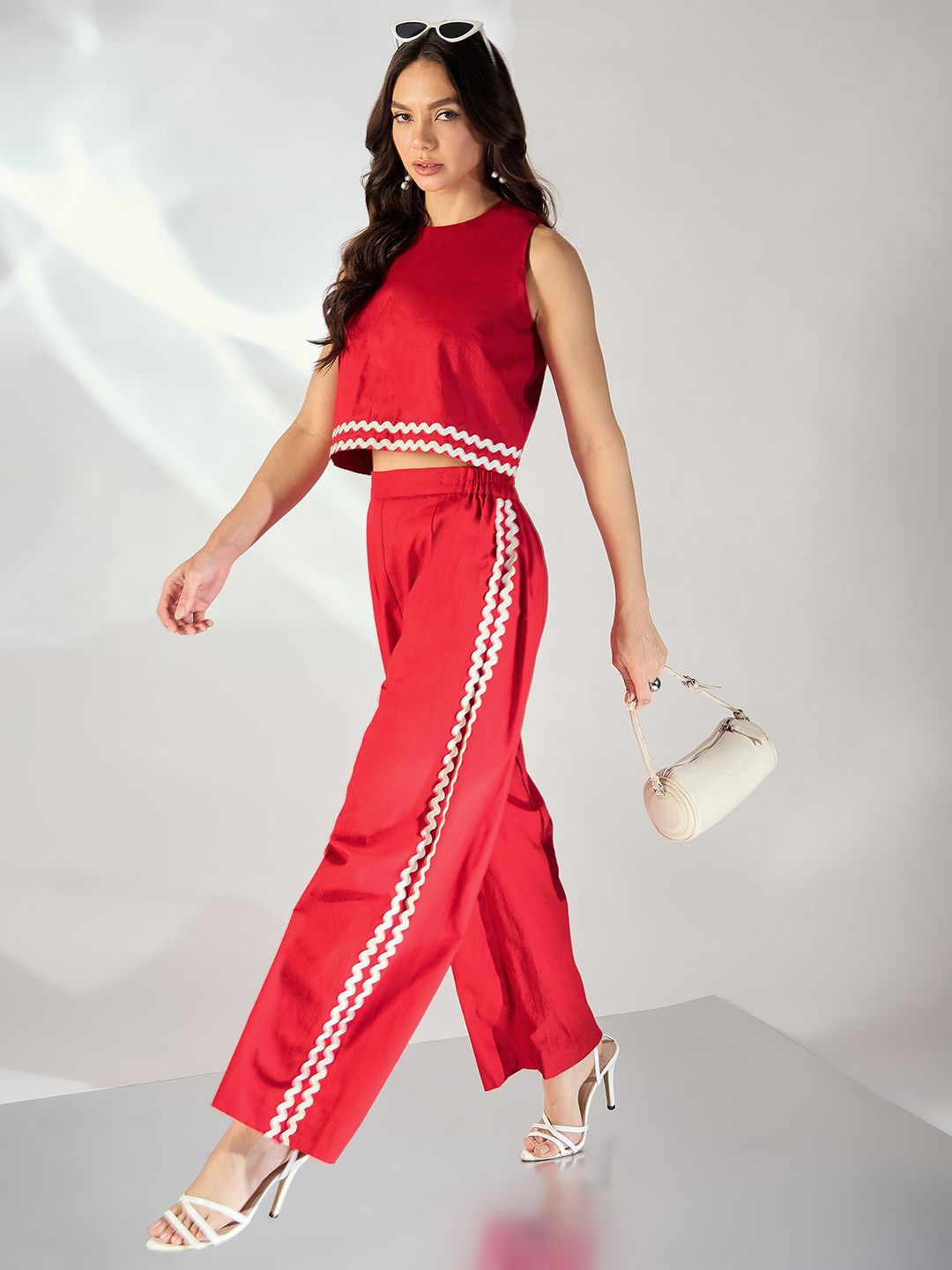 Uptownie Ric-Rac Cotton Co-ord Set
