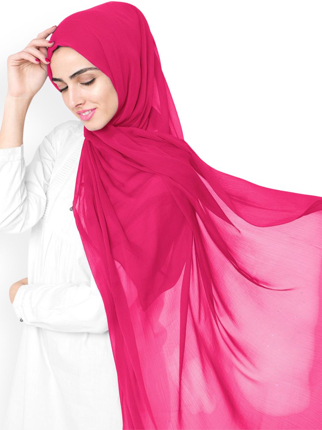 IDH London Women Solid Hijab Burqa