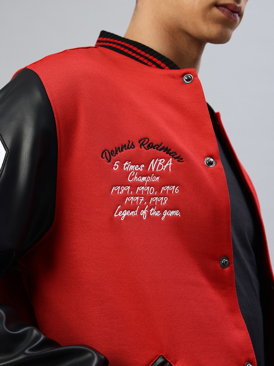 ジャケット・アウター 875 DeLONG varsity WEBB Bulldog red/blk NCAA