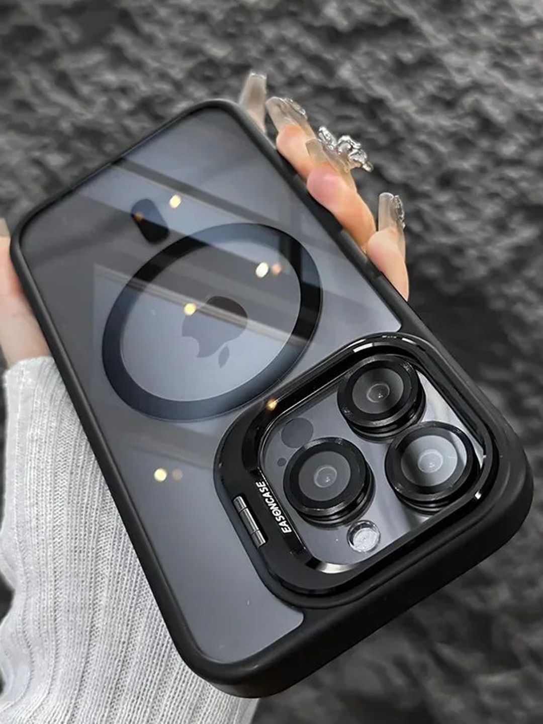 Luxury Kase Solid iPhone 16 Pro Max Back Case