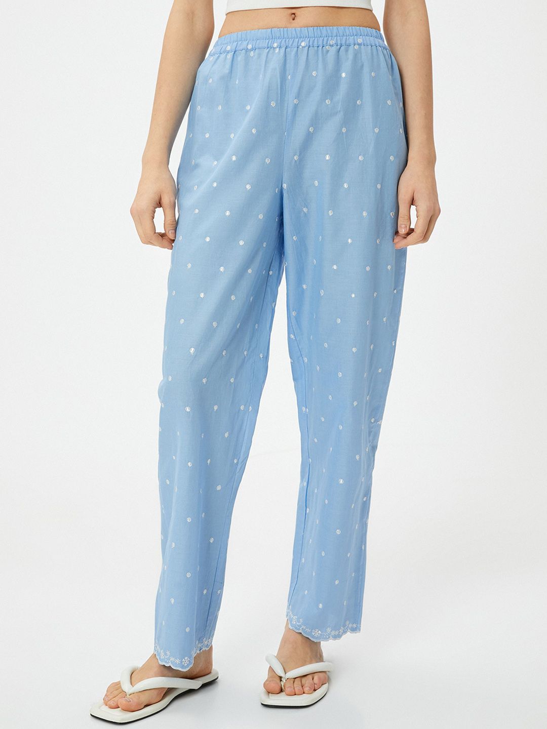 Koton Women Polka Dots Printed Night suit