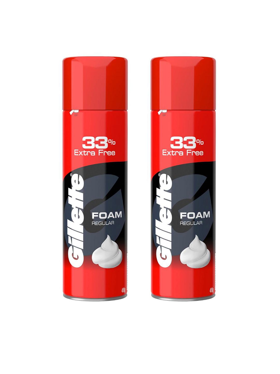 Gillette Gillette Set of 2 Classic Regular Pre Shave Foam - 418 g each