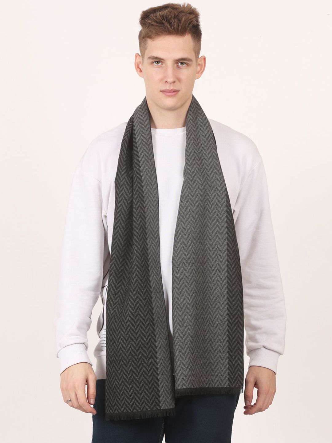 Calvadoss Men Patterned Acrylic Mufflers
