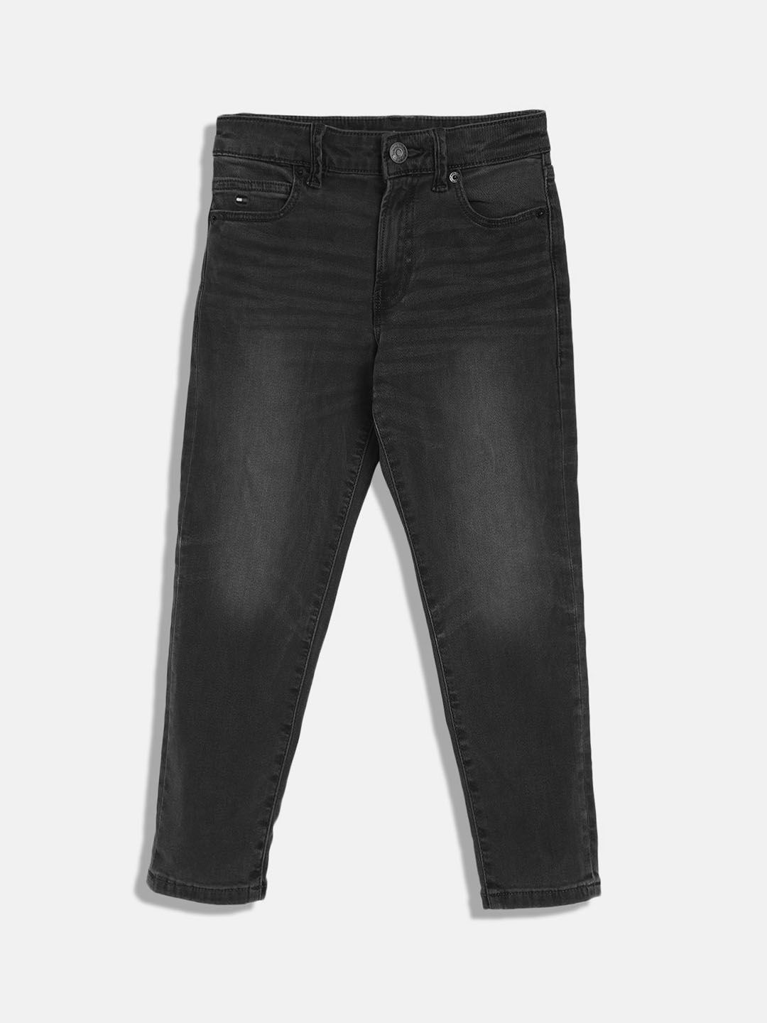 Tommy Hilfiger Boys Straight Fit Light Fade Stretchable Jeans