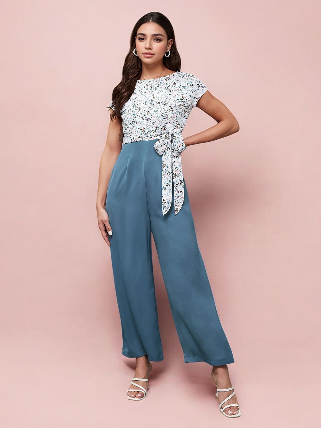 Miss Chase Women Printed Basic Jumpsuit