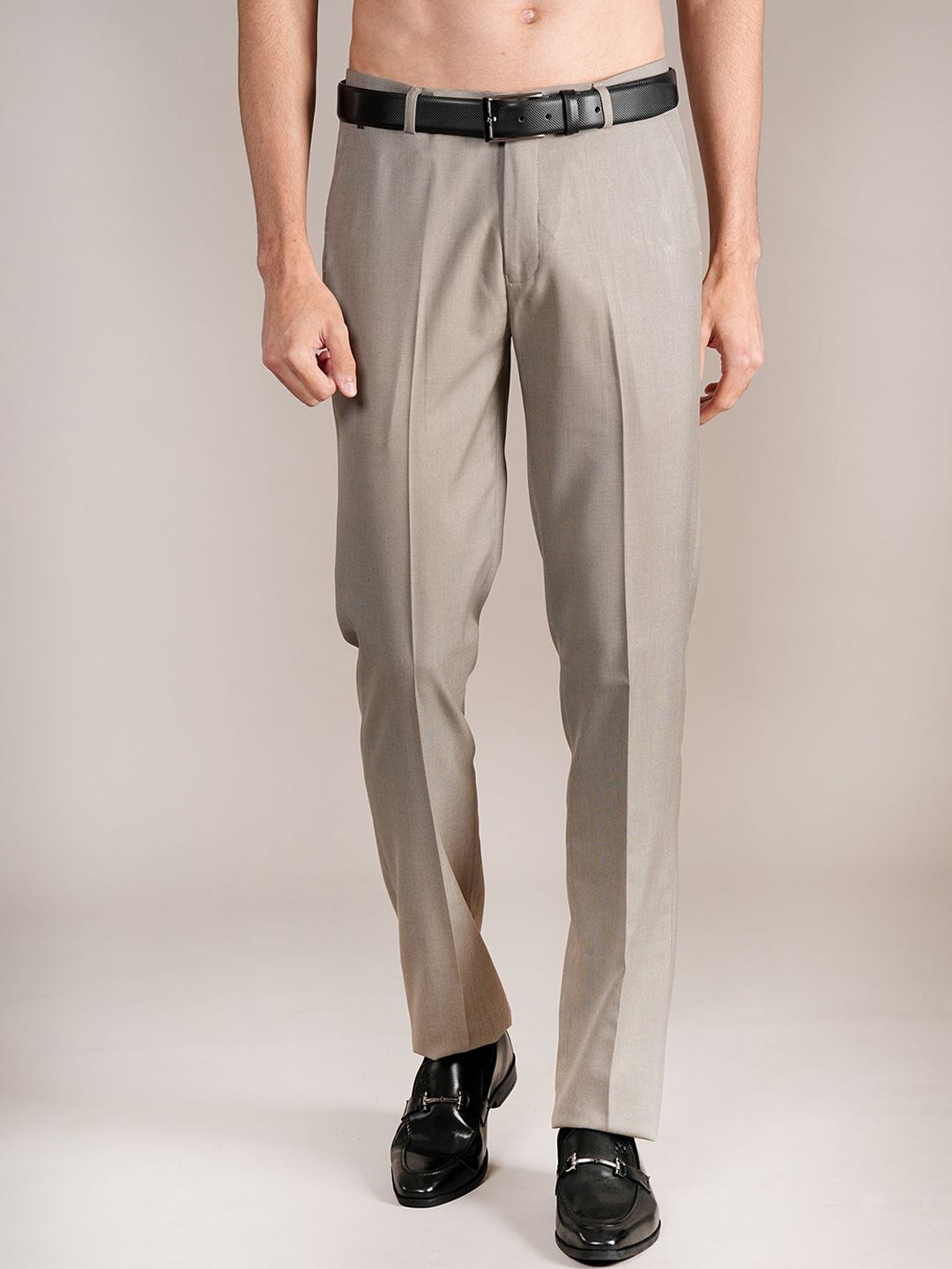 Cantabil Men Regular Fit Formal Trousers