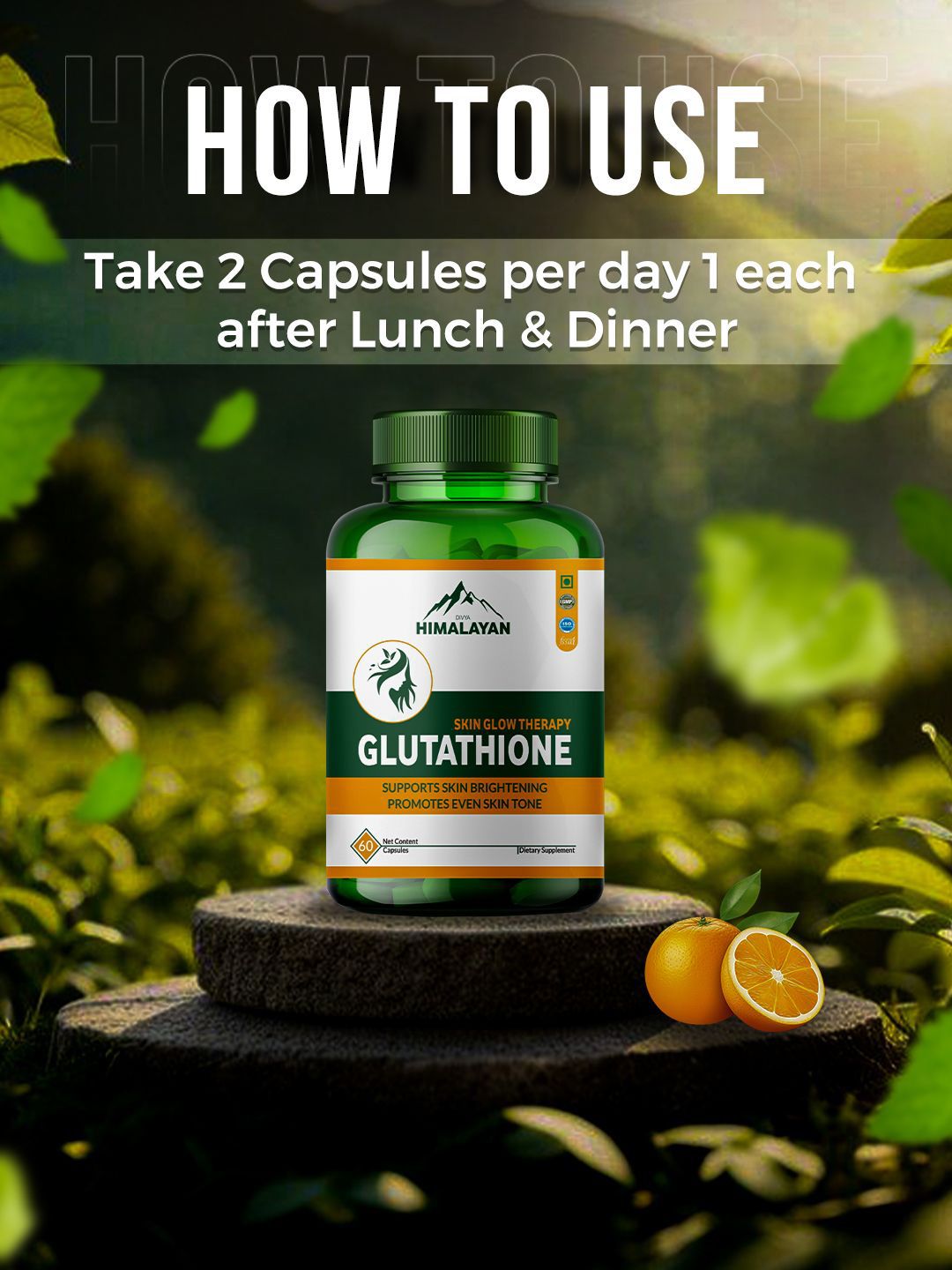Buy DIVYA HIMALAYAN Skin Glow Therapy Glutathione Capsules - 60 Capsules -  Skin Supplements for Unisex 32028915 | Myntra
