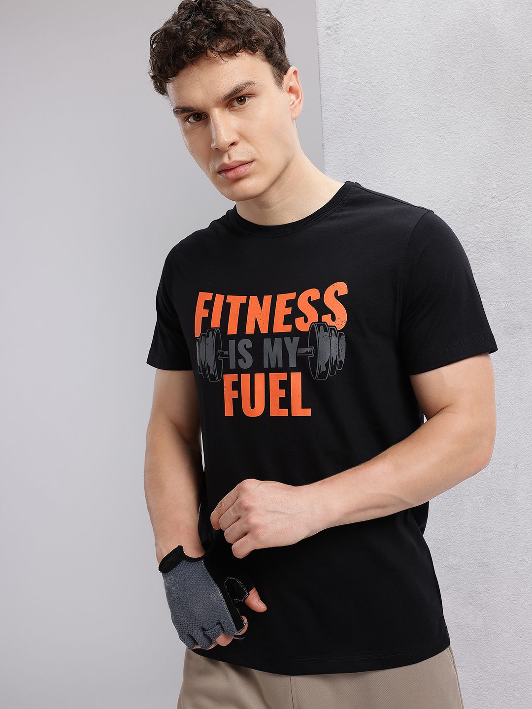 HRX by Hrithik Roshan Typography Printed Training T-shirt