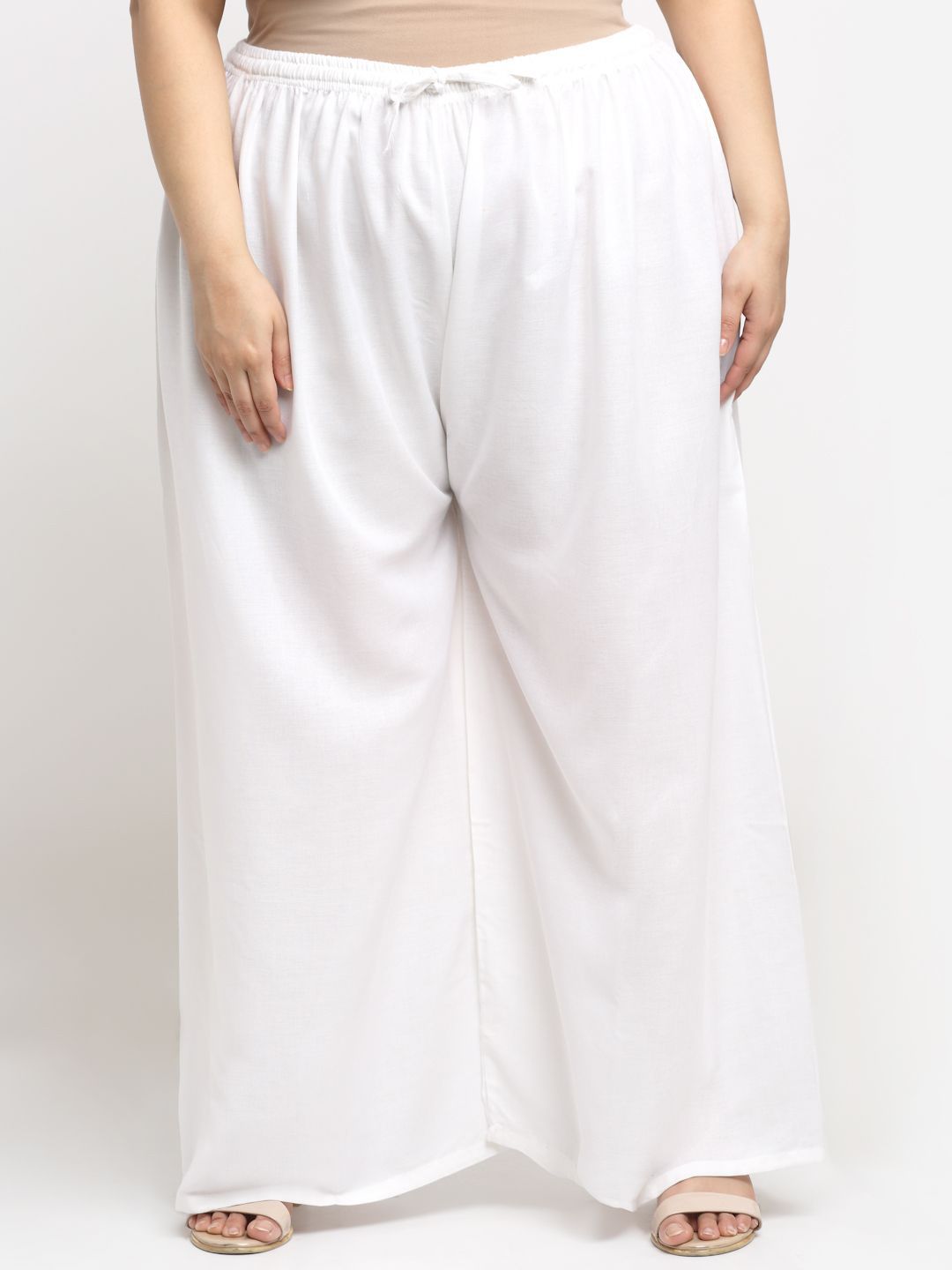 STYLE PREZONE Women Wide Leg Ethnic Plus Size Palazzos