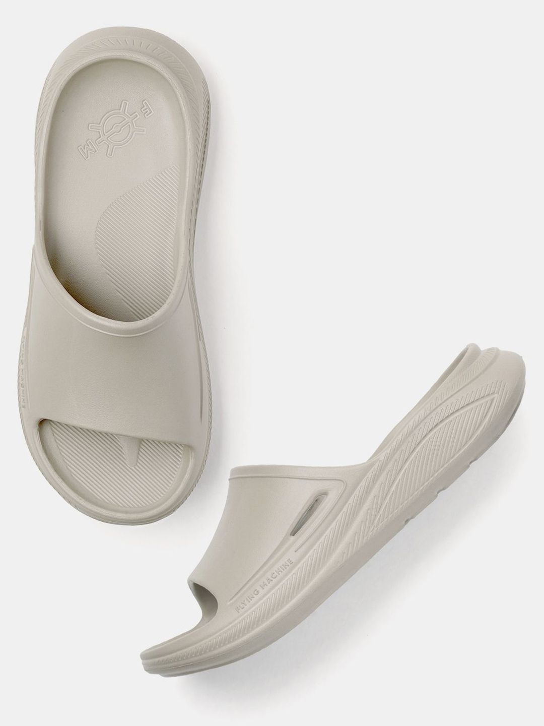 Flying Machine Men Rubber Sliders Flip Flops