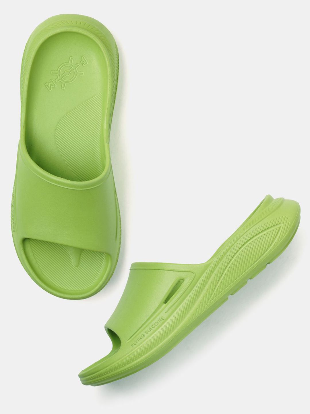 Flying Machine Men Rubber Sliders Flip Flops