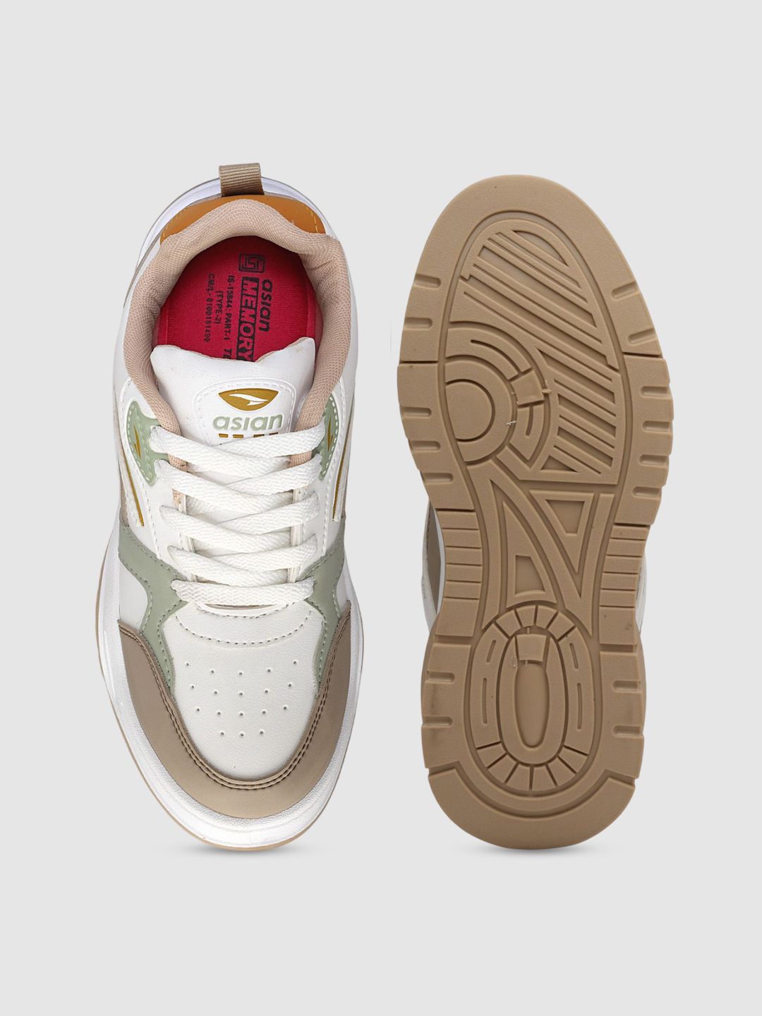 こな Buy ASIAN Women Colourblocked Round Toe Sneakers - Casual Shoes